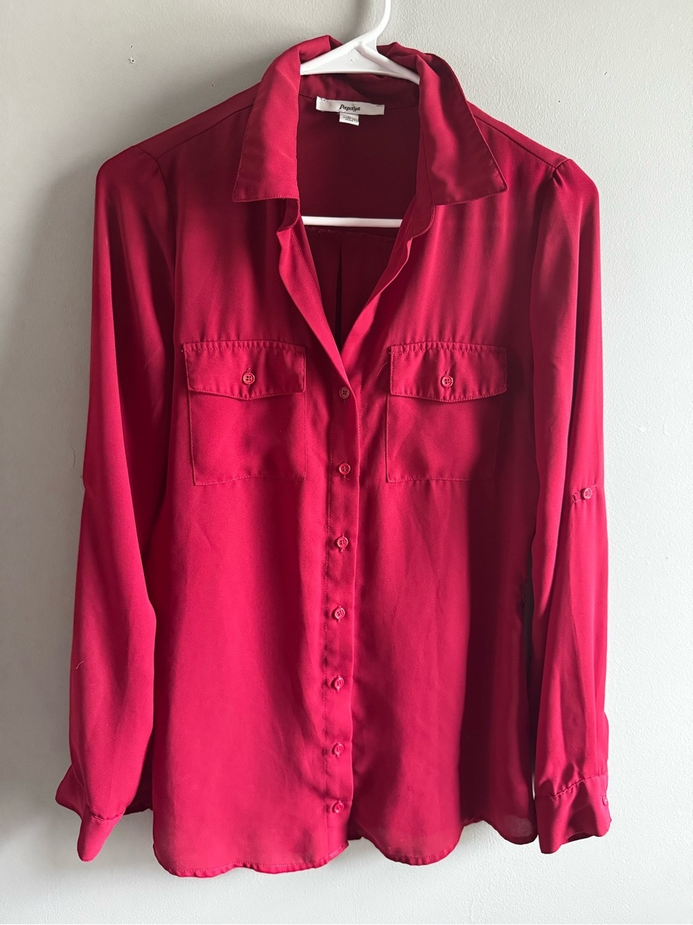 Papaya Magenta Button-Down Shirt